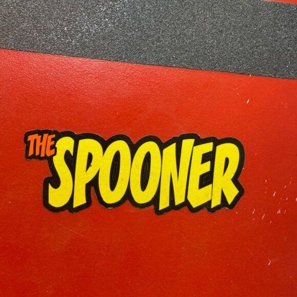 The Spooner Balance Board - Red With Black Grip Strips - Durable Plastic Improve - Picture 2 of 5